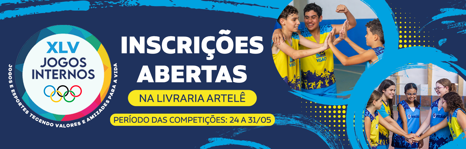 Colégio Visão Recife | Escola em Recife | Colégio Recife | Inscrição dos Jogos 2025