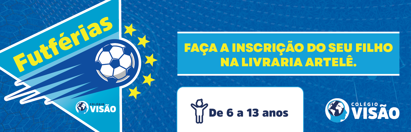 Colégio Visão Recife | Escola em Recife | Colégio Recife | FUTFÉRIAS