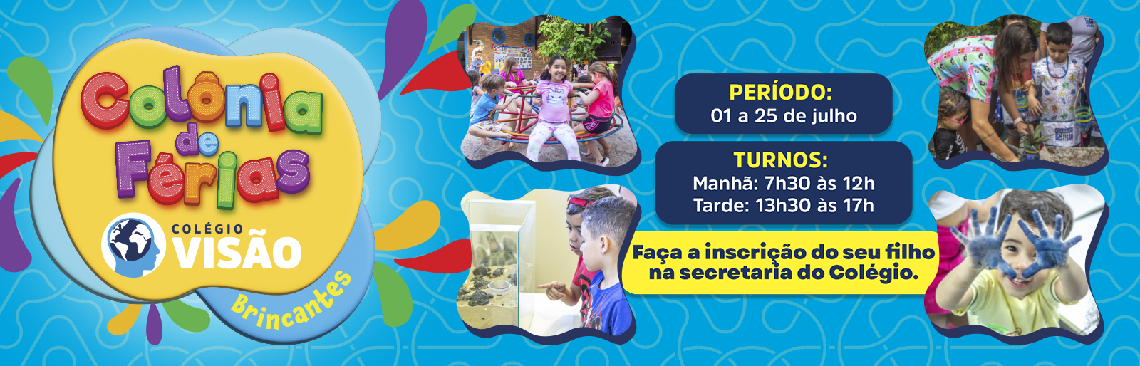 Colégio Visão Recife | Escola em Recife | Colégio Recife | Colônia de Férias 2025