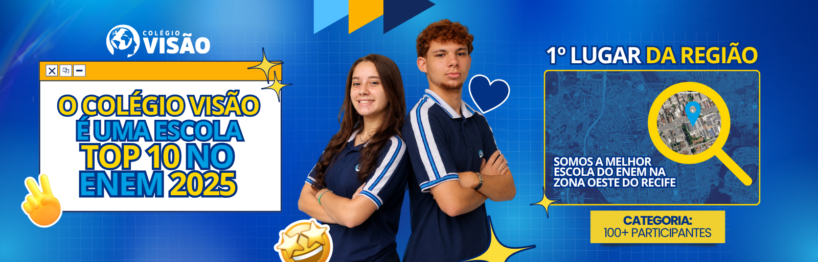 Colégio Visão Recife | Escola em Recife | Colégio Recife | TOP 10